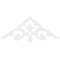 Ekena Millwork Pitch Whitman Architectural Grade PVC Gable Pediment, 60"W x 22 1/2"H x 1"P (9/12) GPP060X023X100WHI - alternate 3